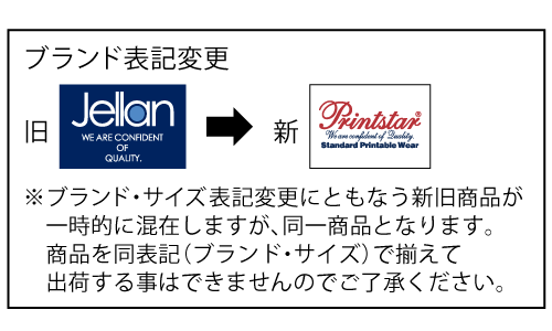 ブランド表記変更